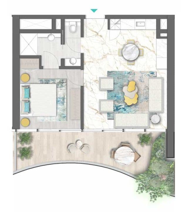 CHIC TOWER BY DÁMAC FLOOR PLAN