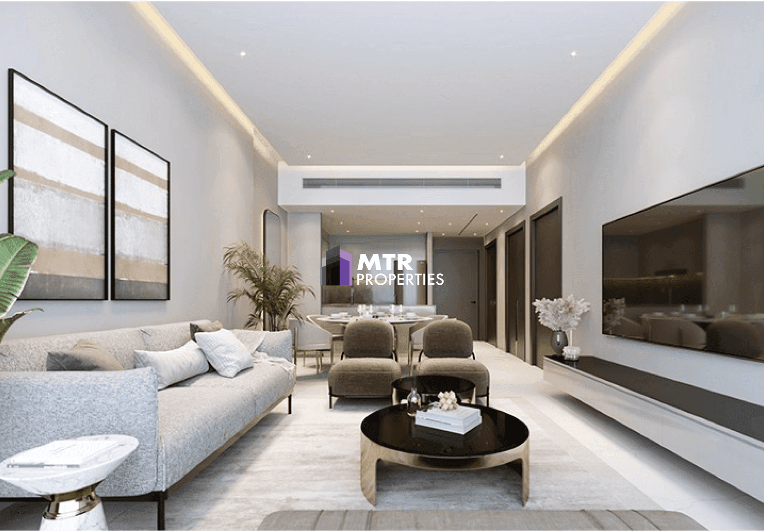 Floor to ceiling living area in Elbrus residences