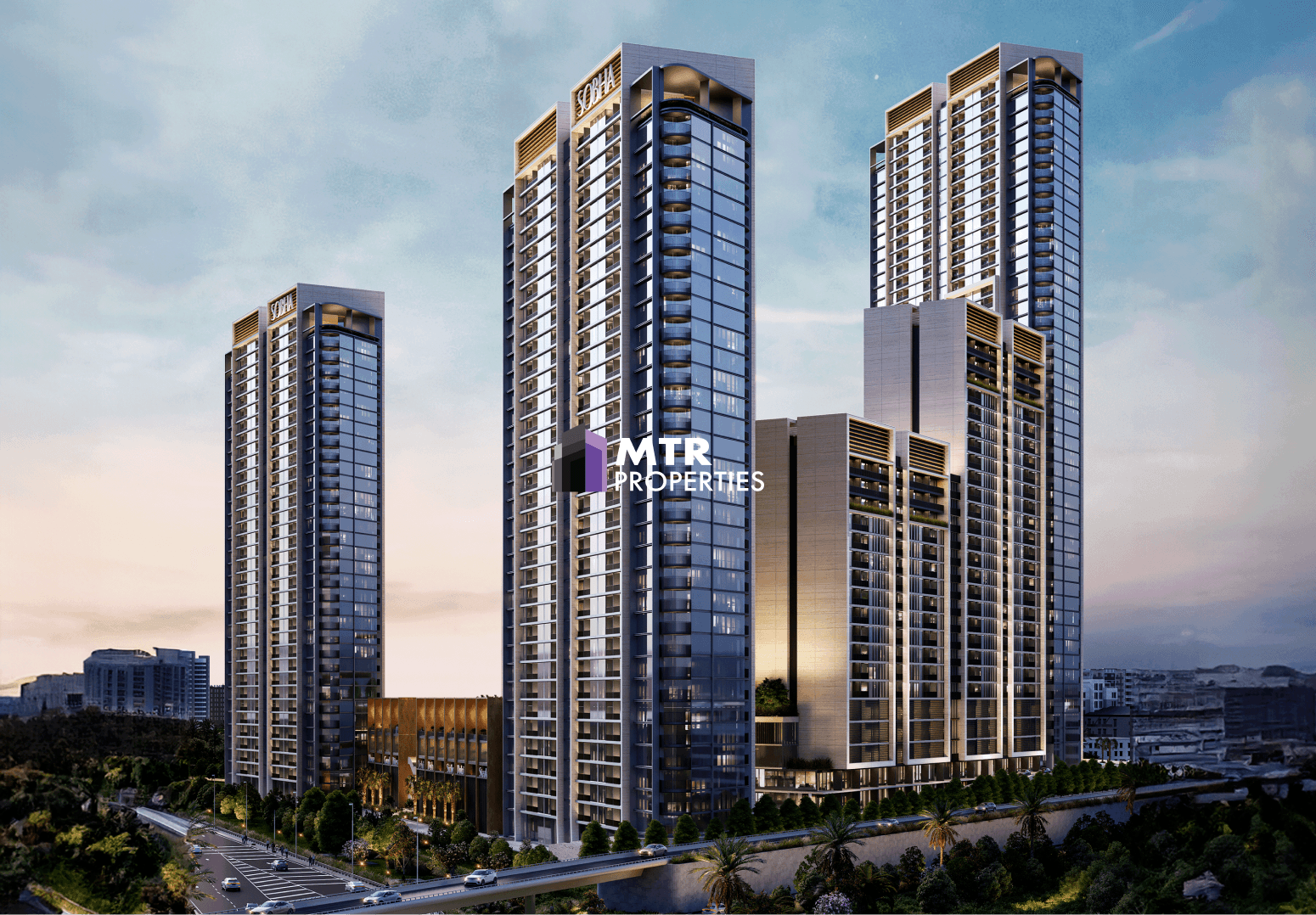 3 Connected Towers, Sobha Orbis, Motor City
